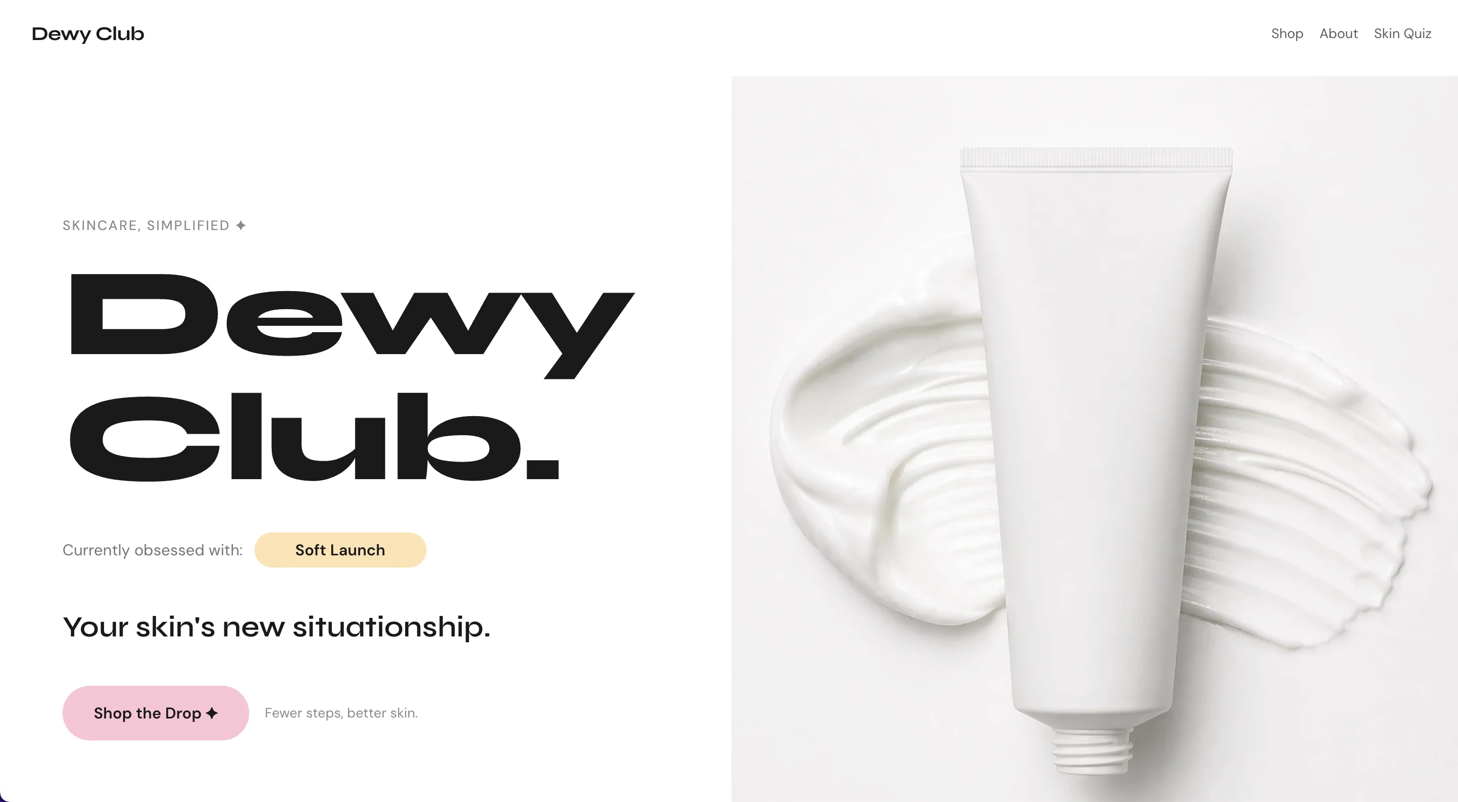 Dewy Club website preview